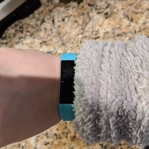 Fitbit Alta HR with leather band and charger